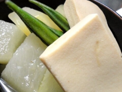 冬瓜と高野豆腐の炊合せ